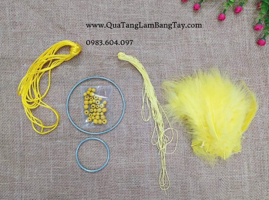 combo nguyên liệu làm dreamcatcher 